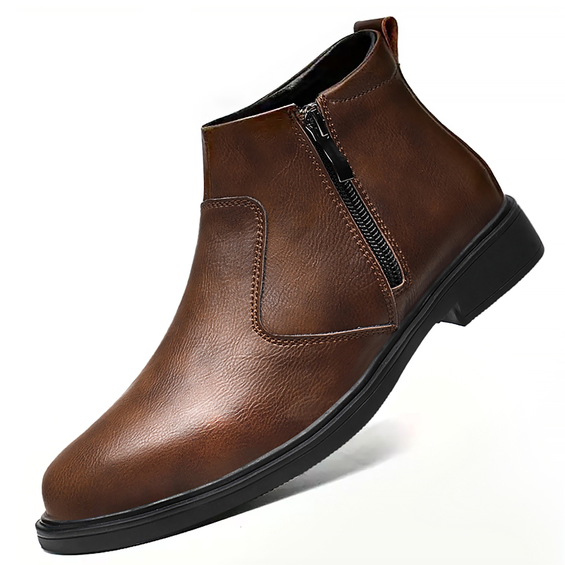 Men'S Shoes Hey Dude - Nuove Scarpe in Pelle con Zip