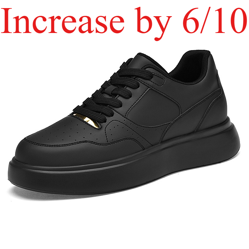 Men'S Shoes With Height Increase - Scarpe da Skate in Finta Pelle