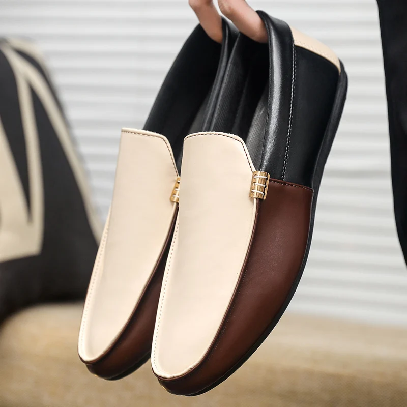 Men'S Shoes Hey Dude - Mocassini in pelle alla moda per