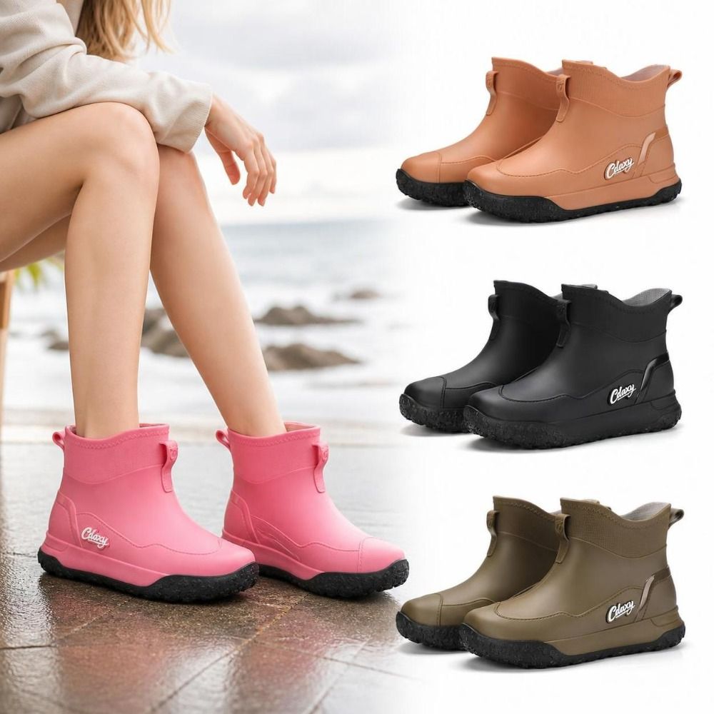 Men'S Shoes Water Resistant - Stivali da pioggia corti, impermeabili e